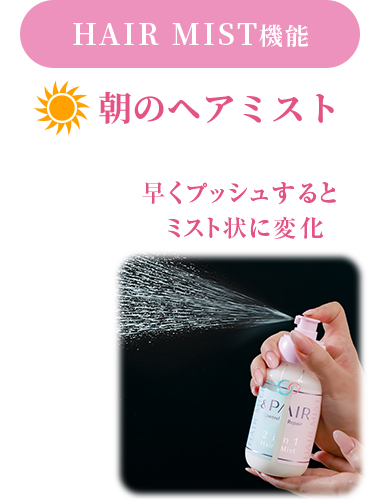 朝のヘアミスト