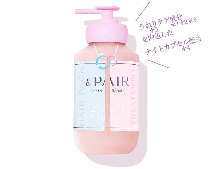 うねりケア成分を内包したナイトカプセル配合
